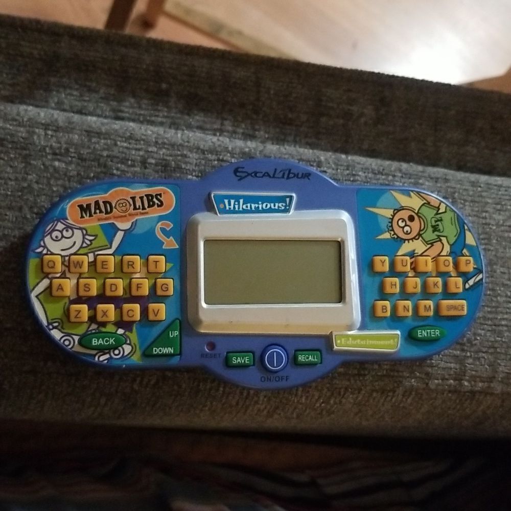 Excalibur Mad Libs Electronic Handheld Game Model #398
